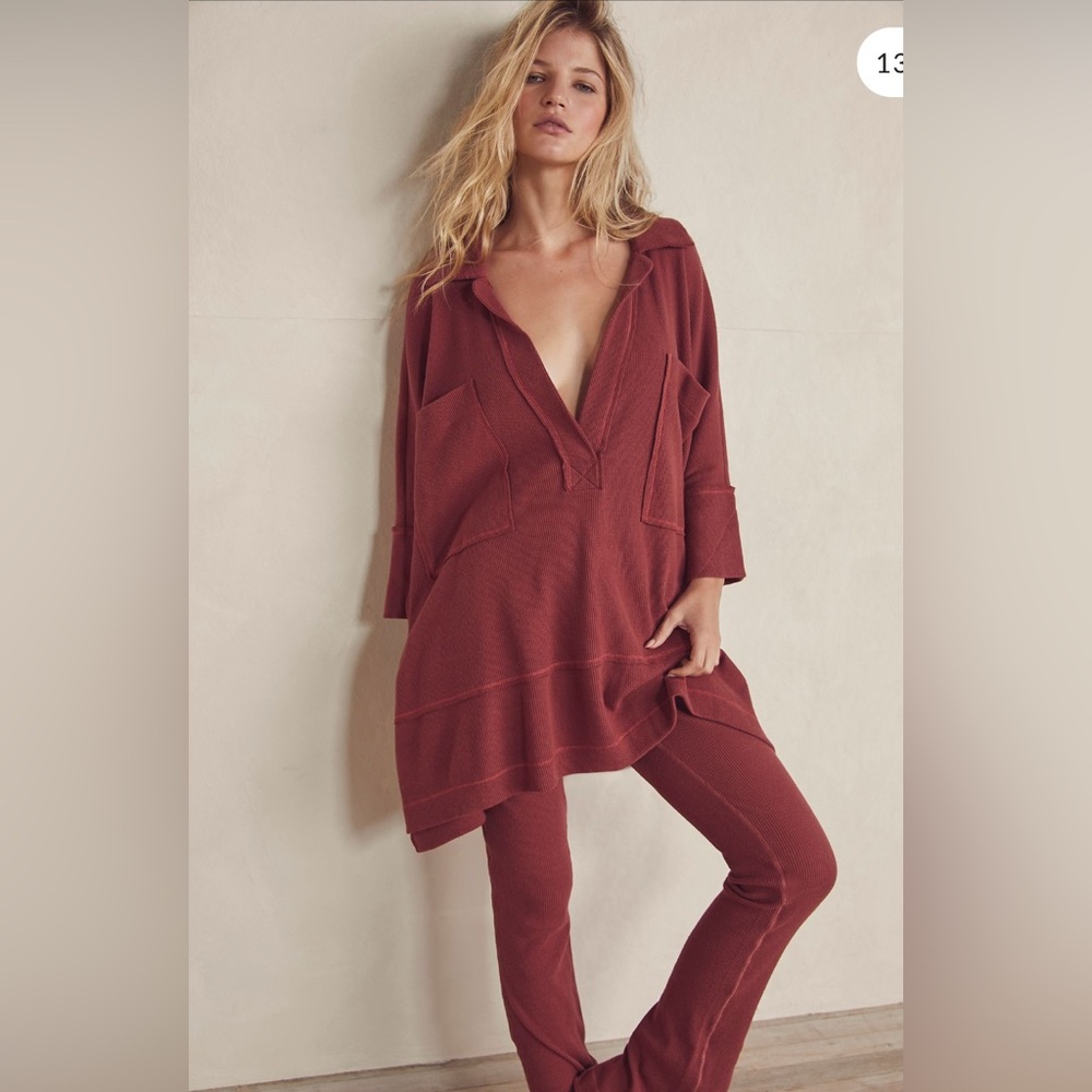 Free People Pajama Shirt